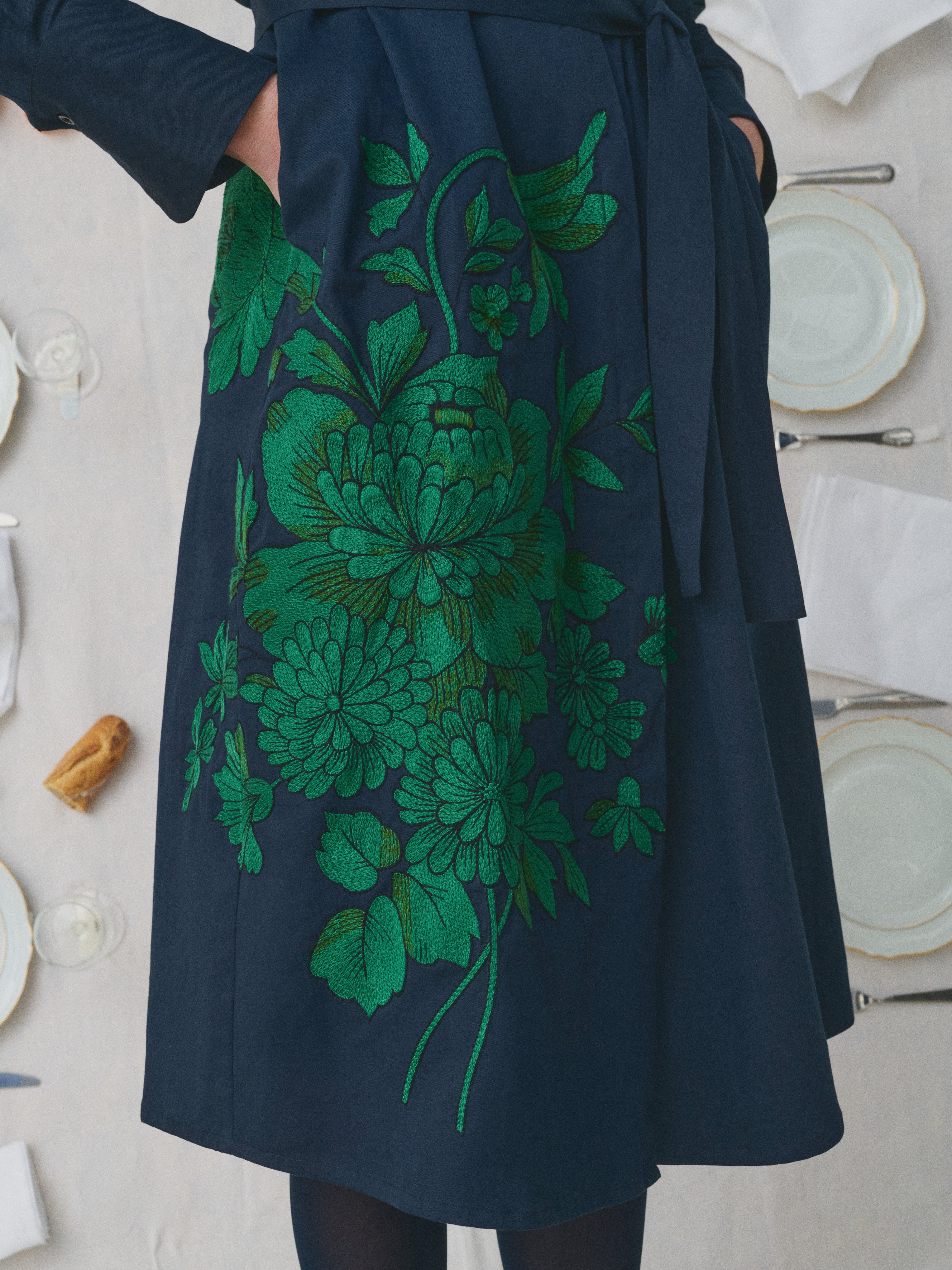 MII À table robe Luce La Vaisselle coton brodée