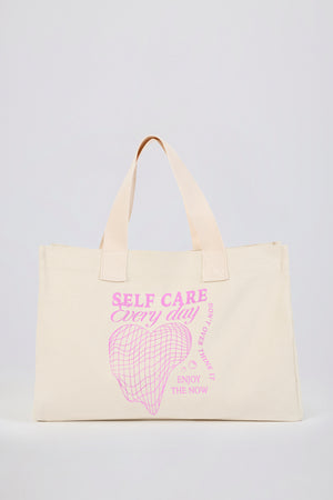 Bo+Tee sac tote toile oversize coquille