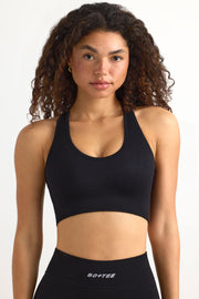 Oh Polly Bo+Tee FlexiRib Racerback Brassière Sport Noir