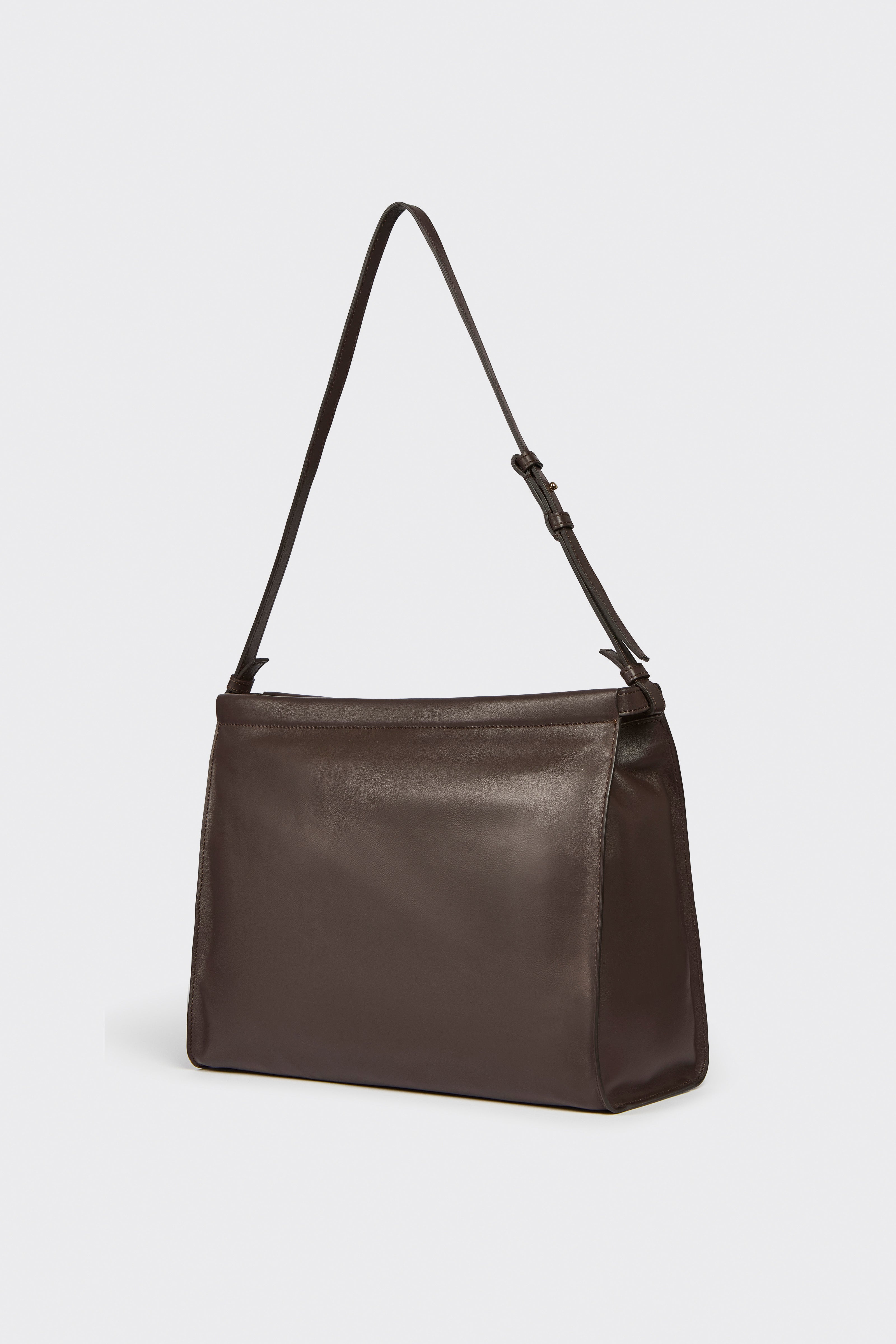 Liviana Conti Piper sac bandoulière noir cuir lisse