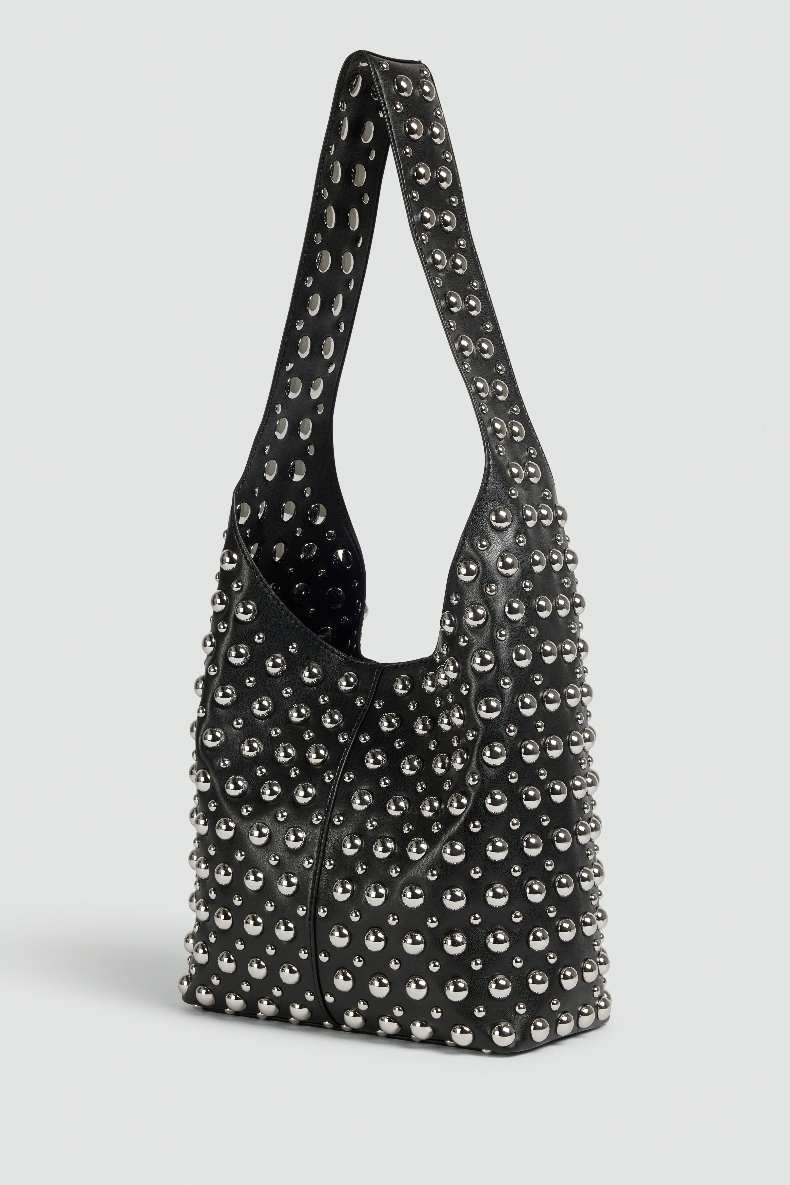 Liviana Conti Christy sac hobo clouté blanc
