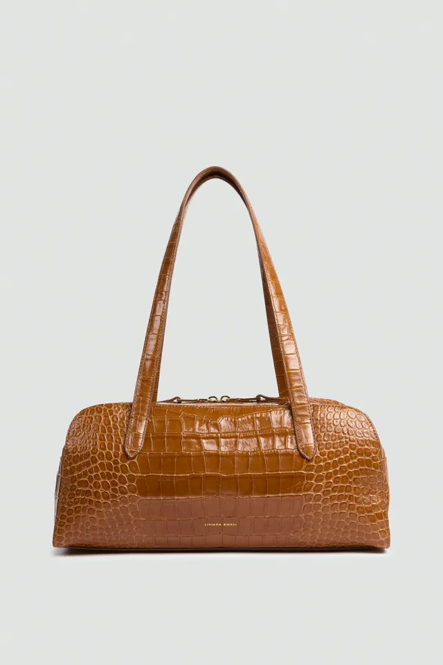 Liviana Conti Judith A6WA53 sac bowling cacao croco