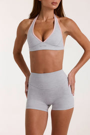 Bo+Tee Soft Active brassière sport gris chiné V