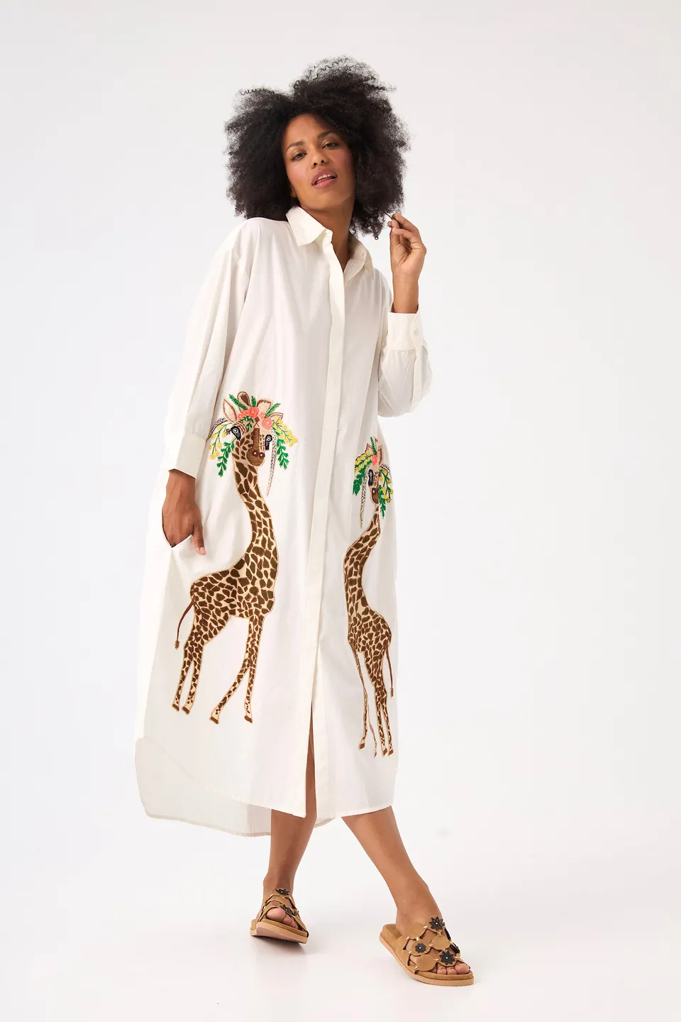 Chicosoleil Savanah robe longue blanche coton