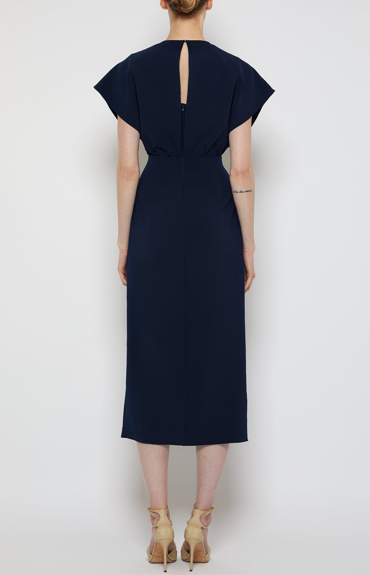 Prabal Gurung Jackie Twist Front robe midi midnight