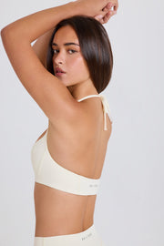 Oh Polly Bo+Tee BT2490 brassière sport crème col scoop