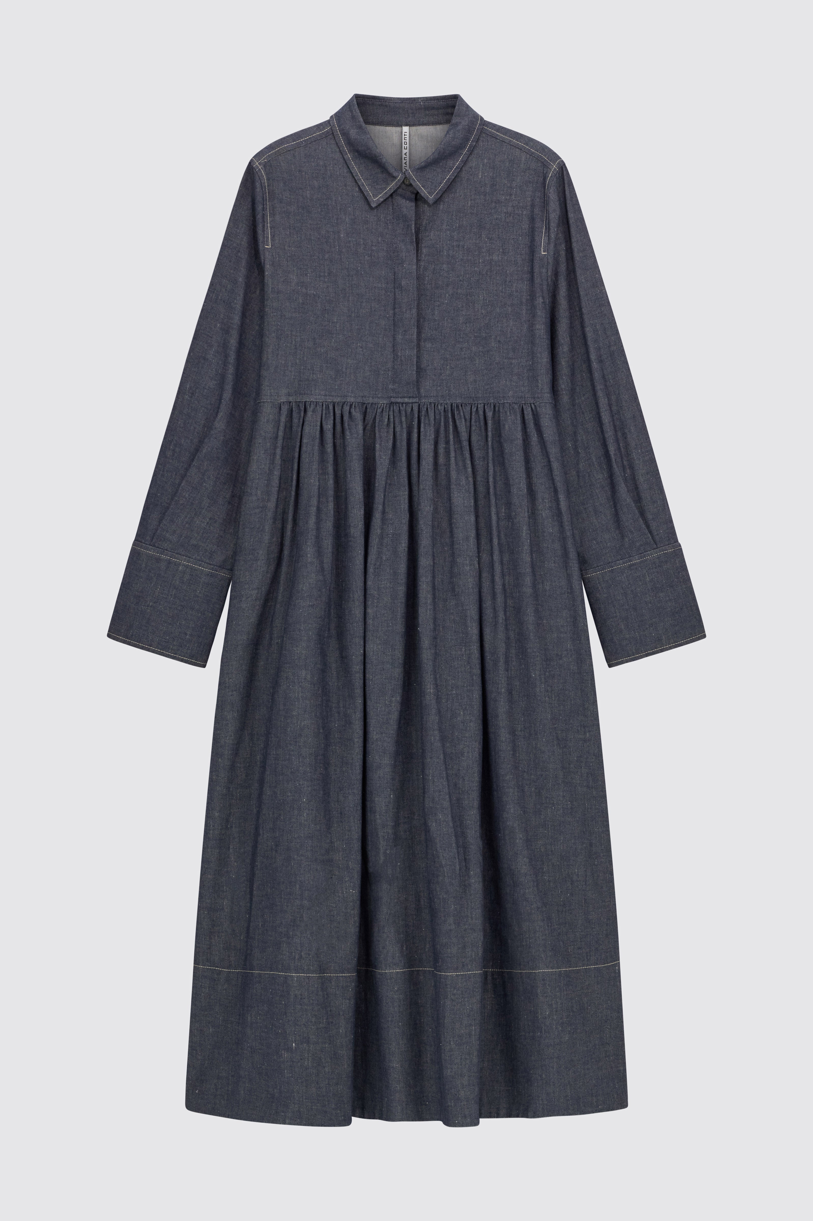 Liviana Conti Patricia F6SQ52 robe chemise Blue Denim chambray