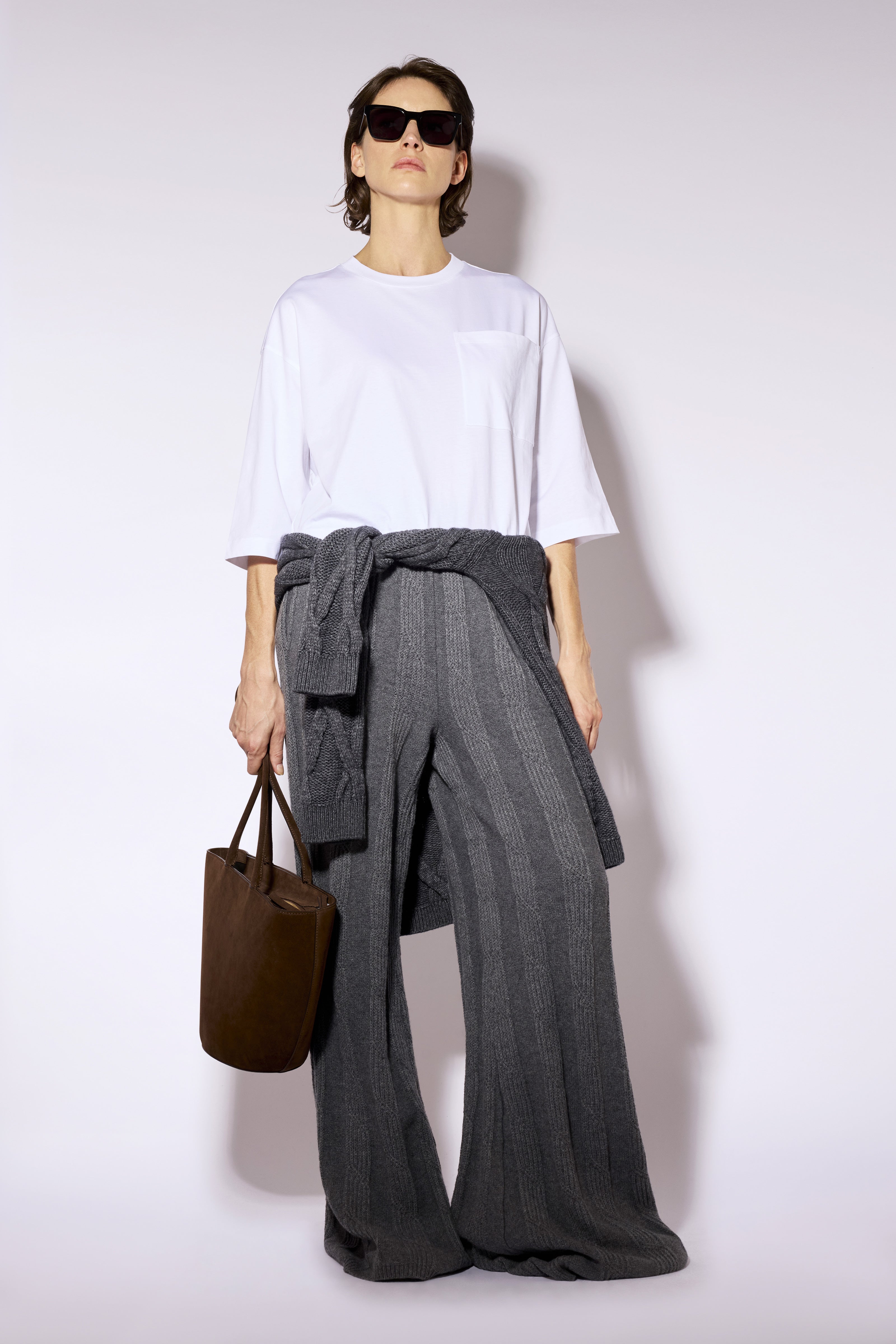 Liviana Conti Maggie t-shirt blanc crop oversize