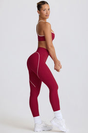 Oh Polly Bo+Tee Legging BT2088 cerise taille mi-haute