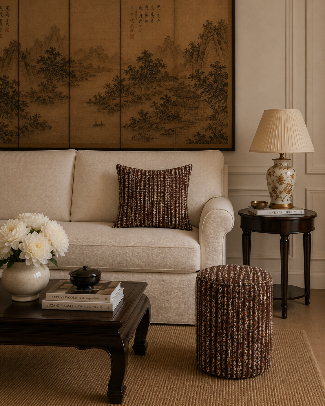 The Ethiquette Versailles housse coussin tweed 40x40
