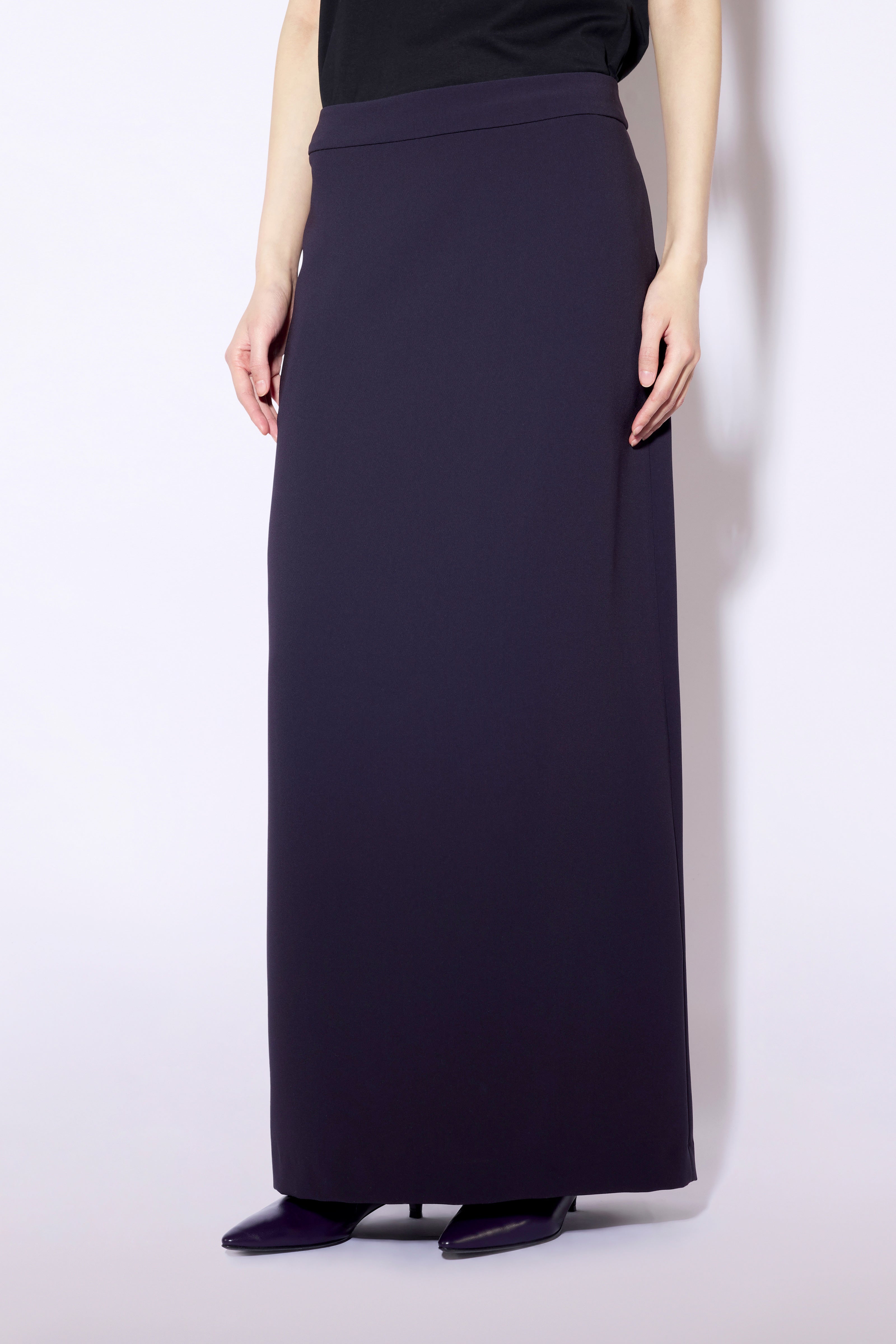 Liviana Conti Gonne Paige jupe longue noire taille haute