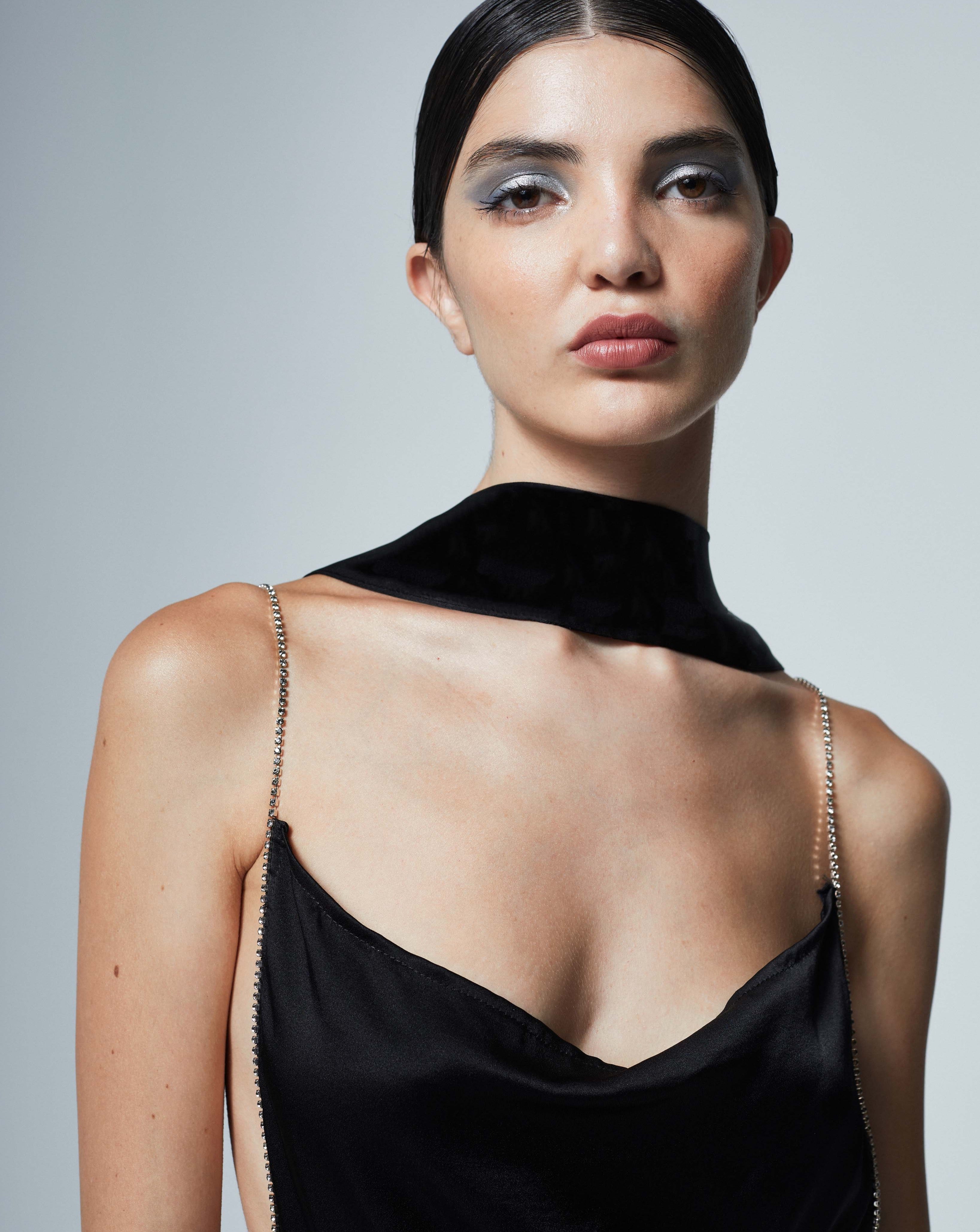 The Ethiquette Luna foulard soie satin TU uni
