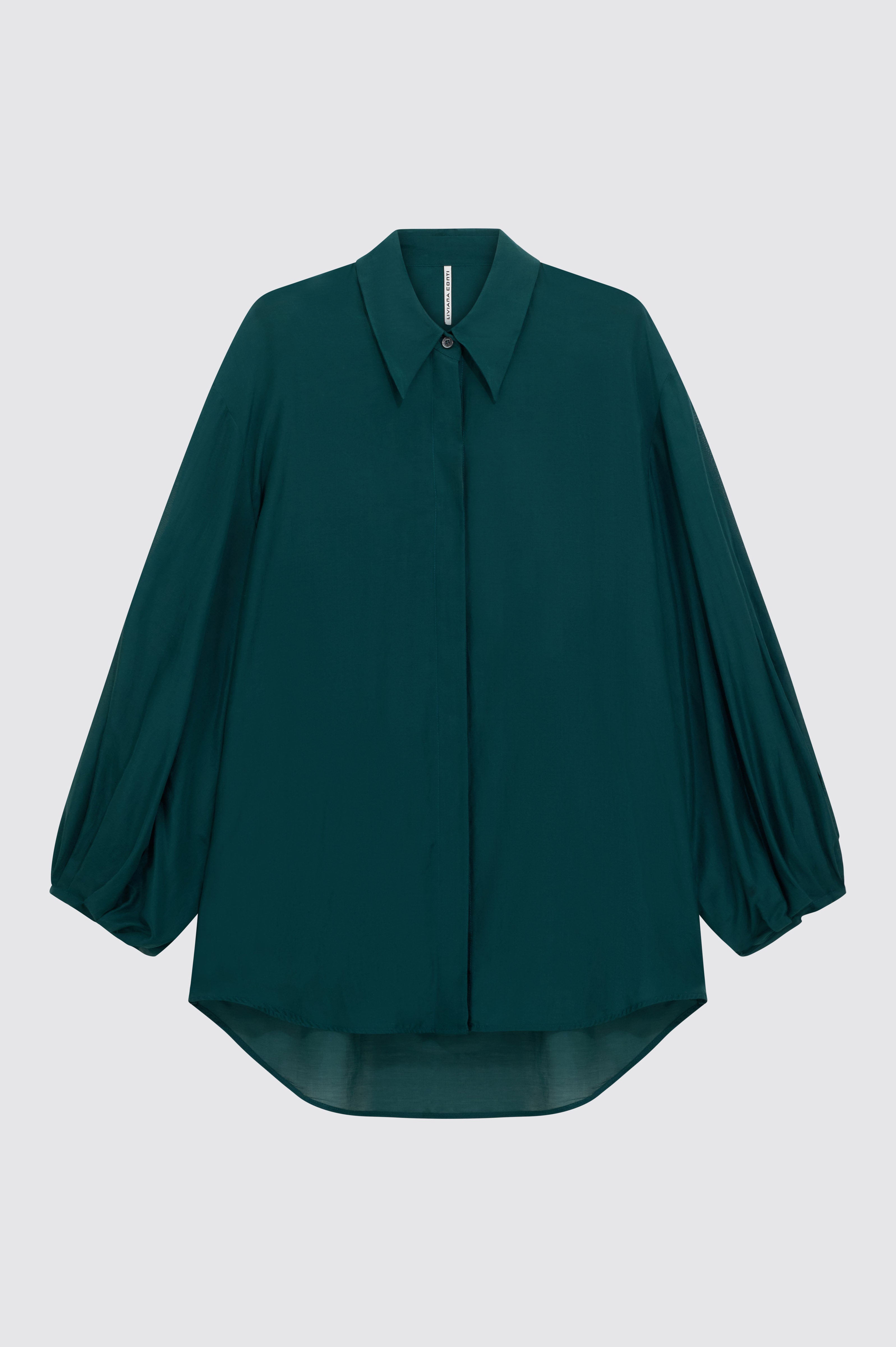 Liviana Conti Desdemone blouse Eucalipto 40 coton
