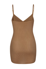 Oh Polly 9725 robe courte amande mesh col V