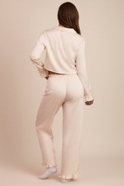 Oh Polly Trousers pantalon pyjama ivoire Priti satin