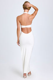 Oh Polly Elisana 10649 robe longue blanche licou modal