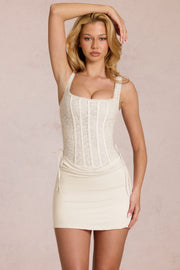 Oh Polly Dresses Robe Mini Aralyn Perle Dentelle Corset