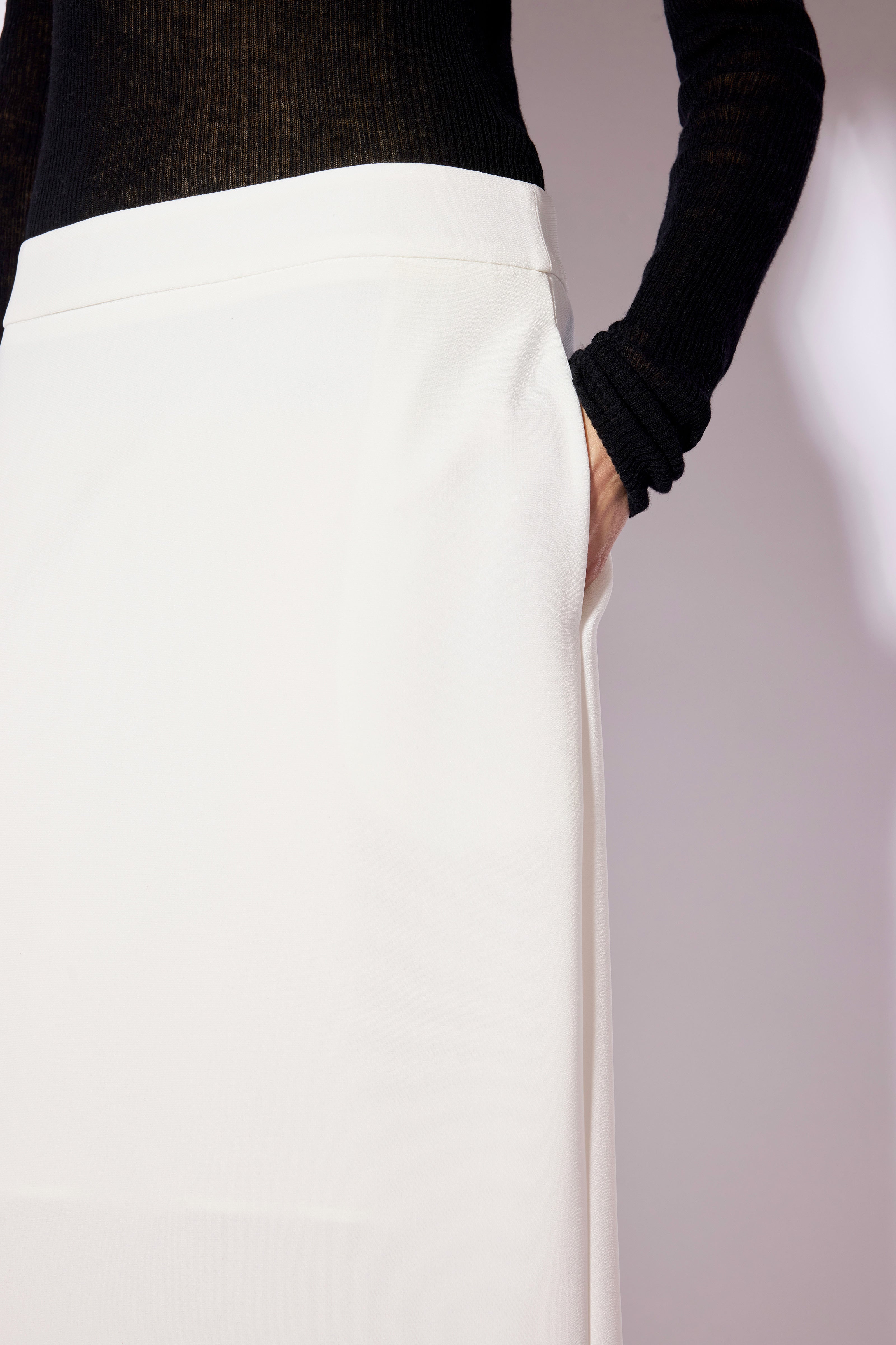 Liviana Conti Gonne Paige jupe longue noire taille haute