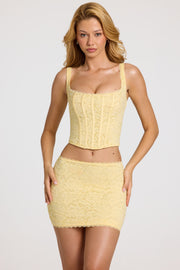 Oh Polly Cherith 15501 top corset dentelle jaune Butter Yellow