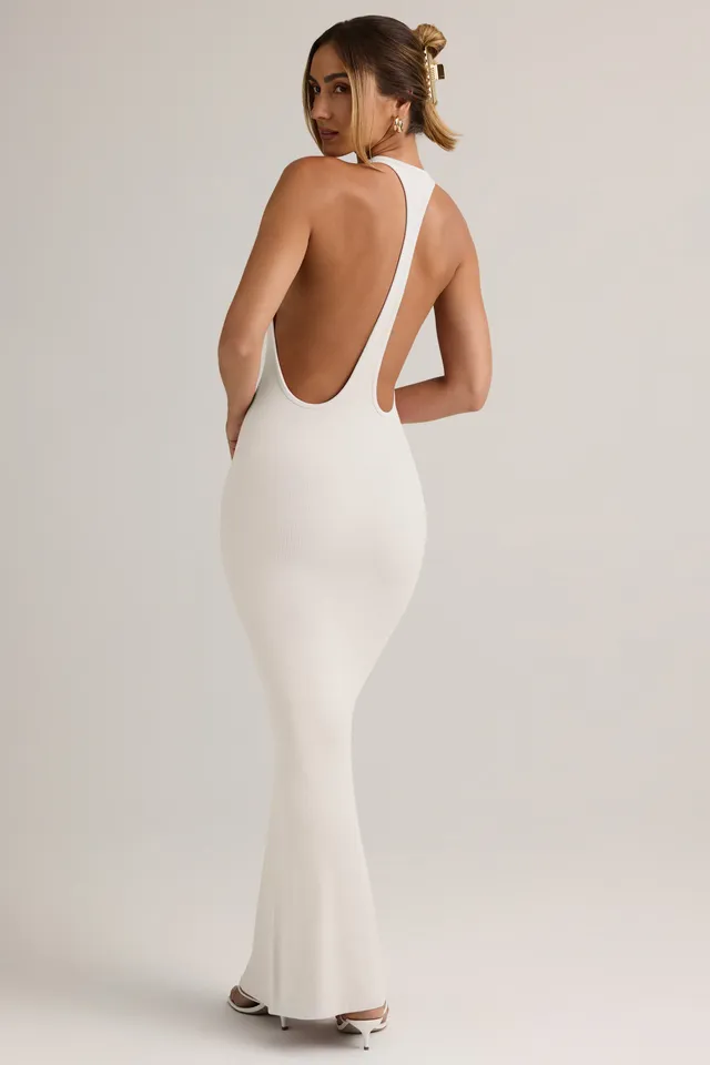 Oh Polly Imelda 14148 robe longue beige modal sirène