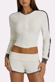 Oh Polly short éponge taille rabattue beige coconut