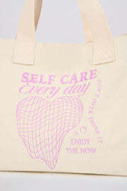 Bo+Tee sac tote toile oversize coquille