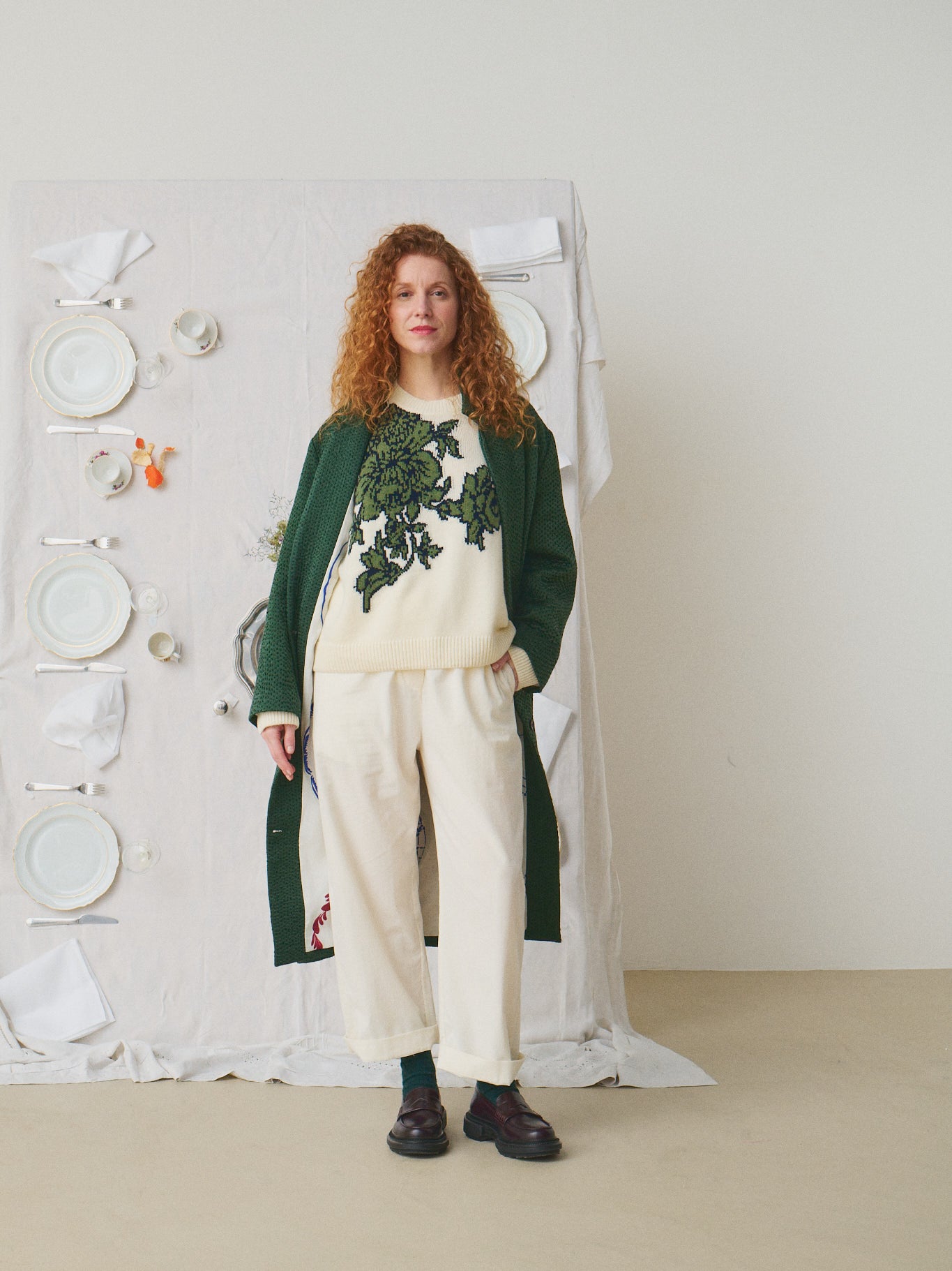 MII Mii à table Pantalon Kika Les Unis velours crop XS-L