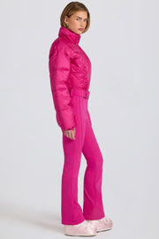 Oh Polly BT2395 combinaison ski magenta rose matelassée