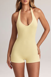 Oh Polly Shelly Combishort Jaune Lemon Sherbet Dos Nu