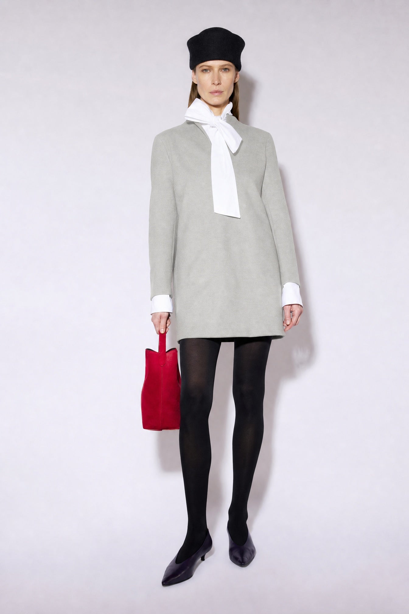 Liviana Conti Lizzie robe mini noire cachemire