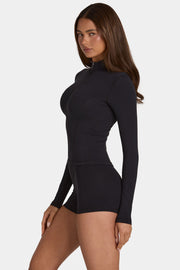 Oh Polly Bo+Tee Soft Active veste zippée noir stretch