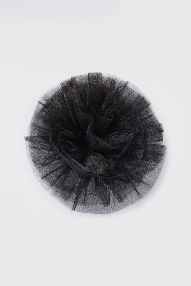 Liviana Conti Bijoux Spilla Simonne broche fleur tulle noir