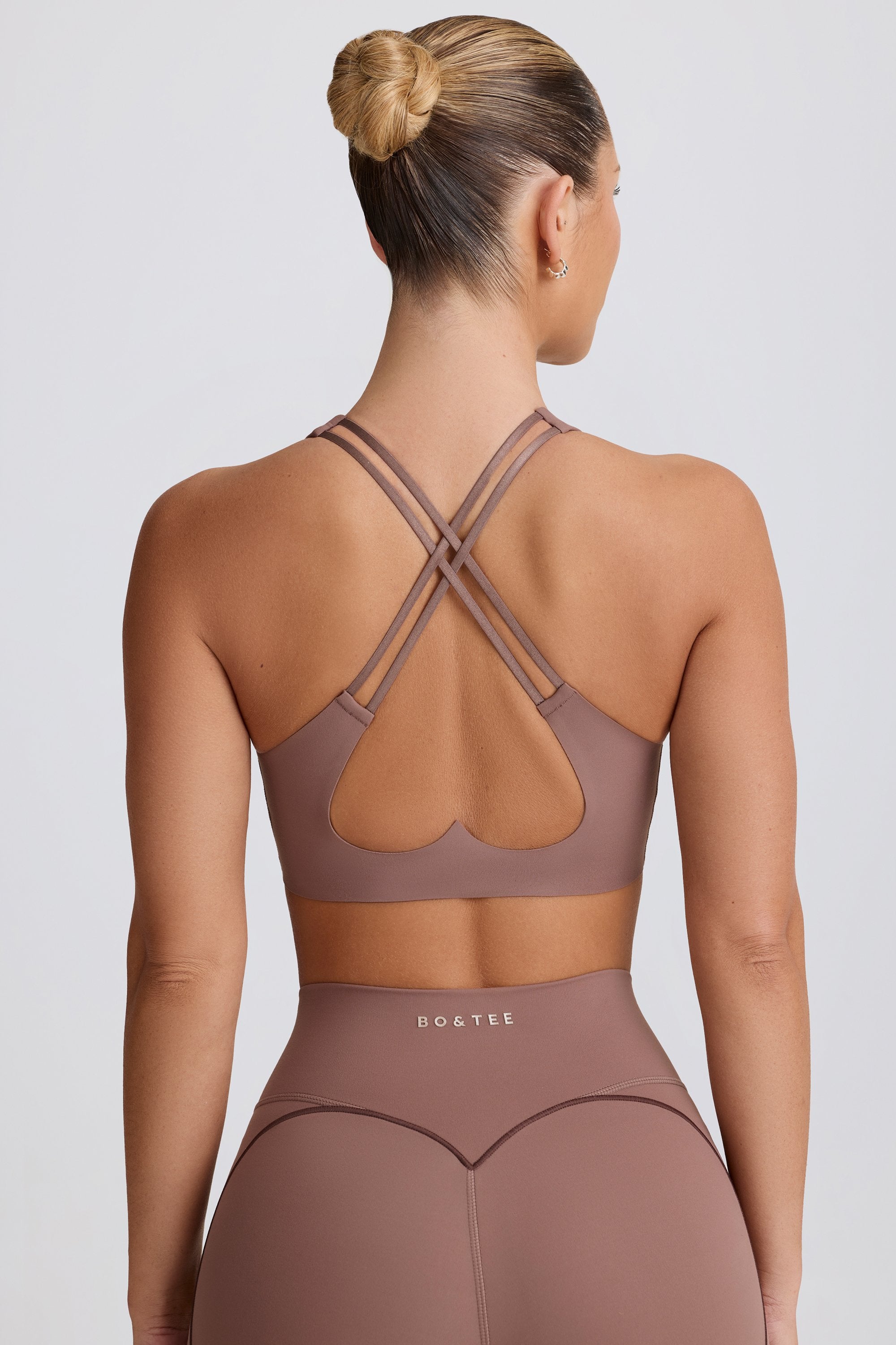 Oh Polly Bo+Tee brassière sport mocha maintien léger