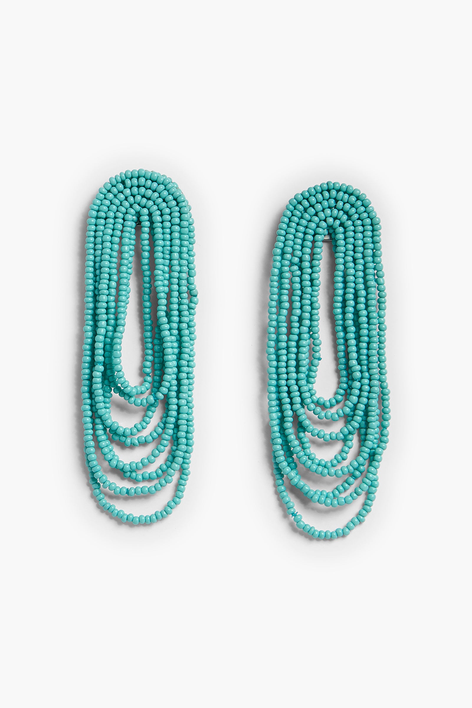 Liviana Conti Penelope Boucles Pendantes Turquoise Perles Verre