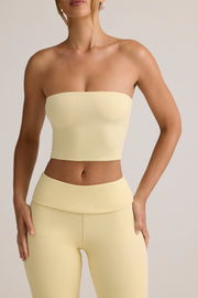 Oh Polly Verna top bandeau crop beige butter modal