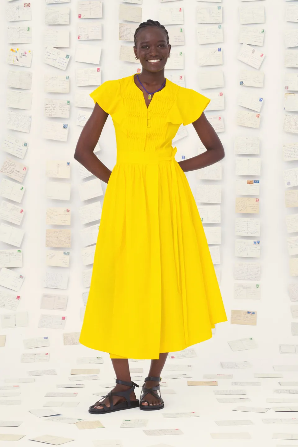 Mii en carte postale Lea robe coton Taille M rose