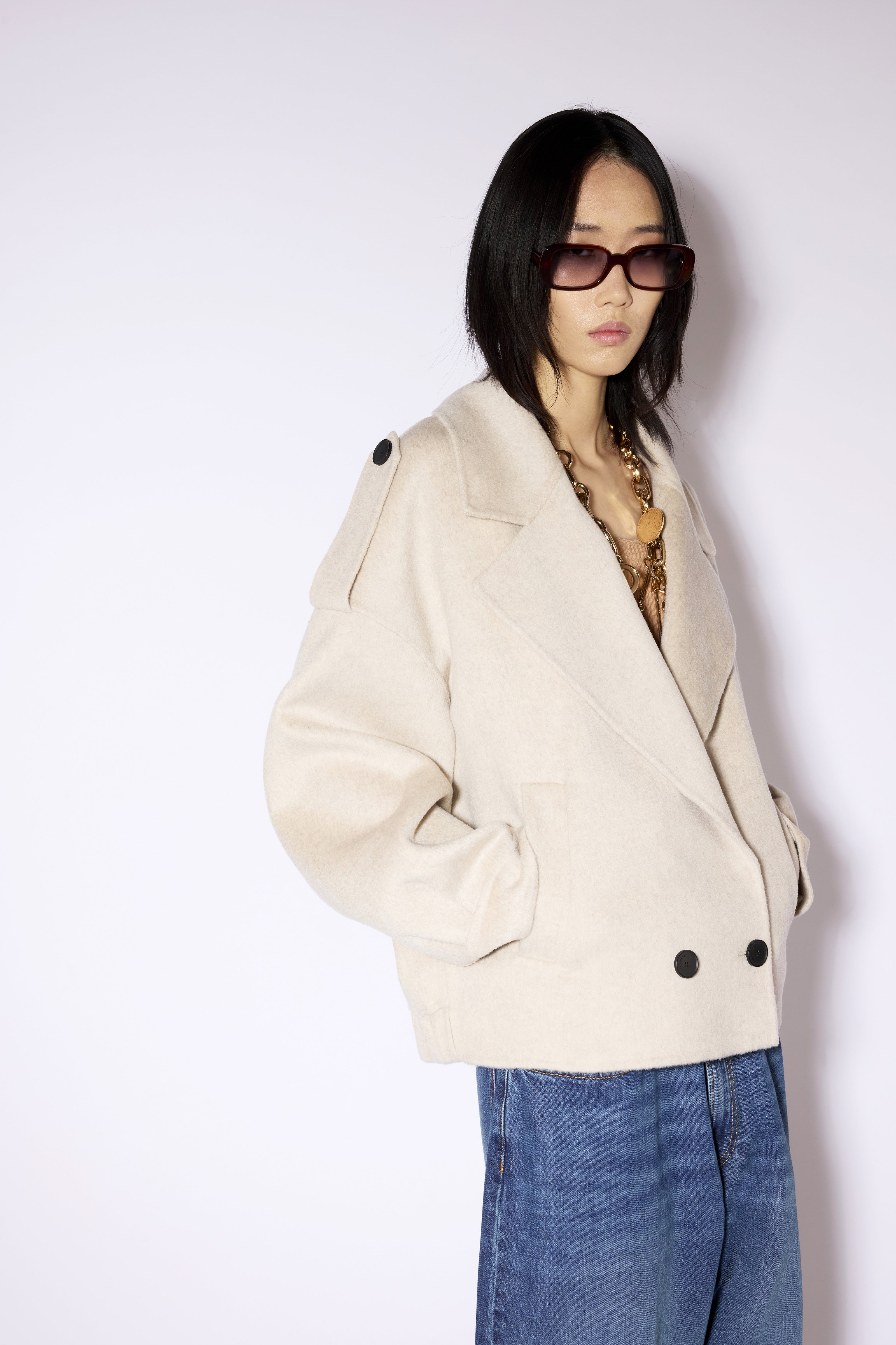 Liviana Conti Mathis manteau laine-cachemire Mocaccino
