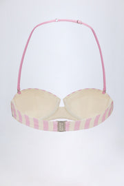 Oh Polly Ascona NS1028 haut de bikini mauve rayé armaturé