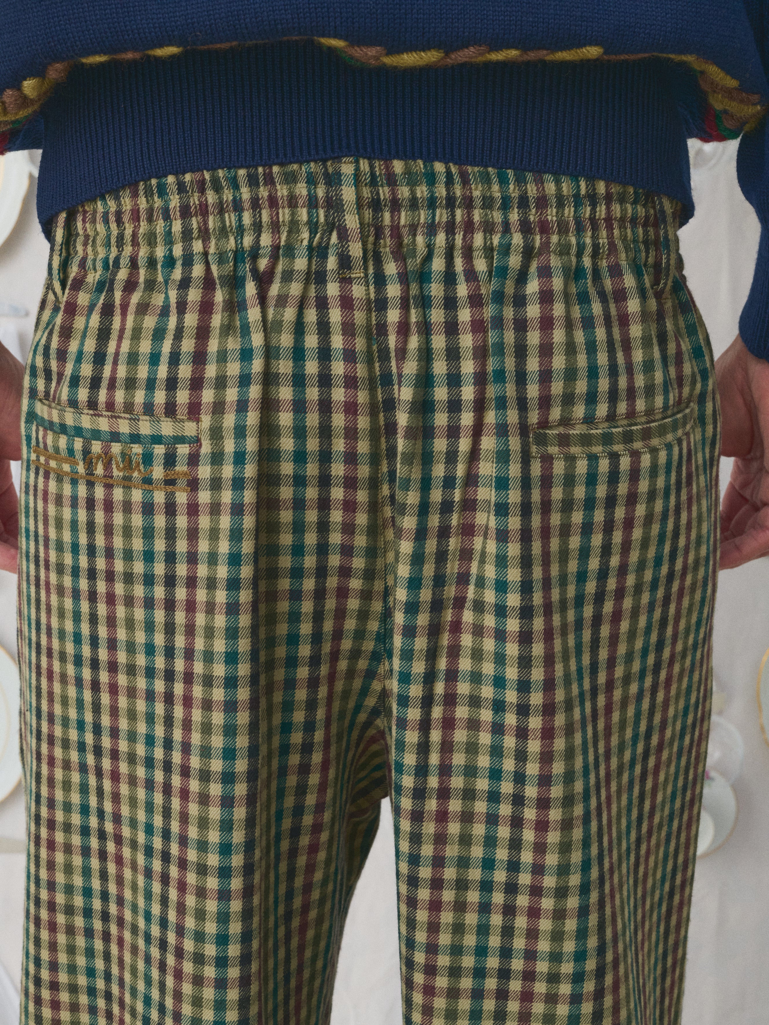 Mii à table Pantalon Deba La Vaisselle pantalon homme carreaux