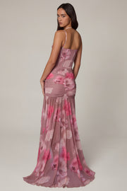 Oh Polly Dresses Haruna 13250 robe corset floral flouté maxi