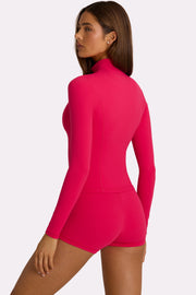 Oh Polly Bo+Tee veste zip rose fuchsia respirante