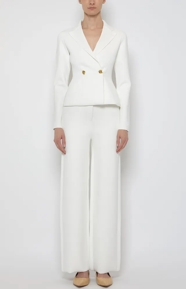 Prabal Gurung Bottoms Compact Knit pantalon blanc