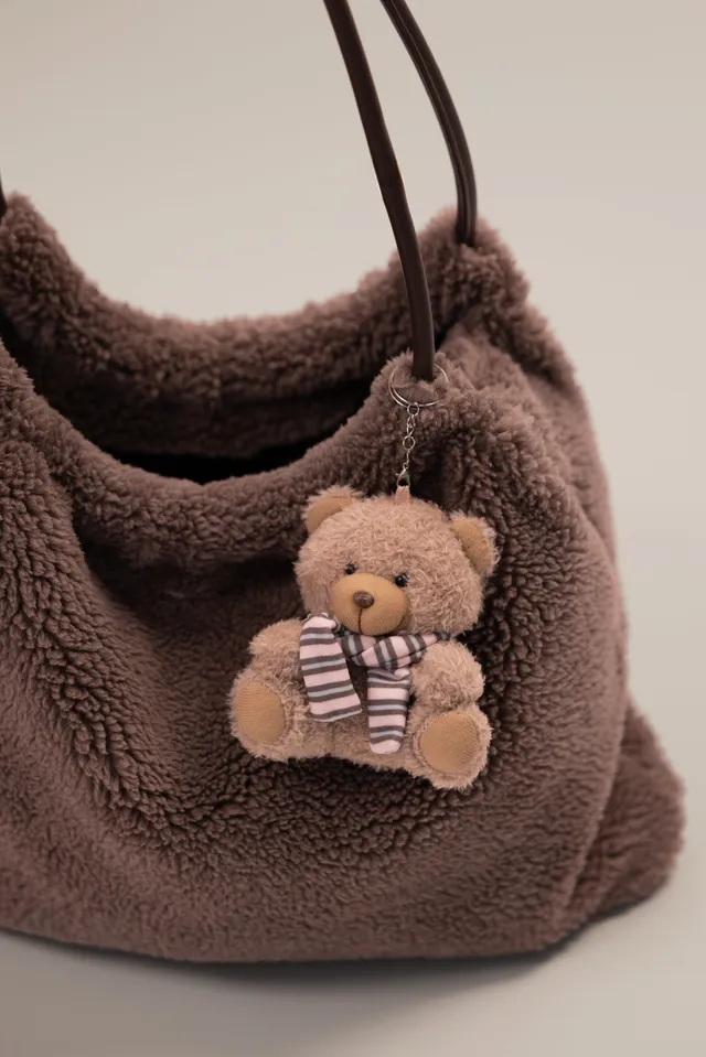 Oh Polly Bo+Tee Teddy Fleece sac teddy marron unique