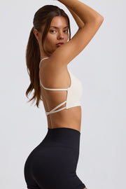 Oh Polly Super Sculpt BT2476 brassière sport blanche sans couture