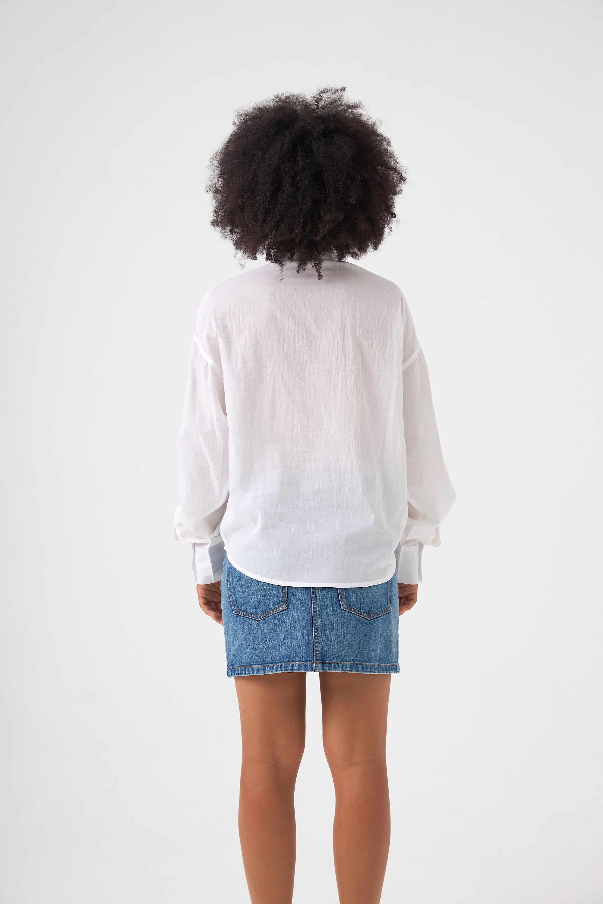 Chicosoleil Quincy chemise blanche brodée coton