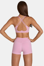 Oh Polly Bo+Tee brassière sport rose bonbon respirante