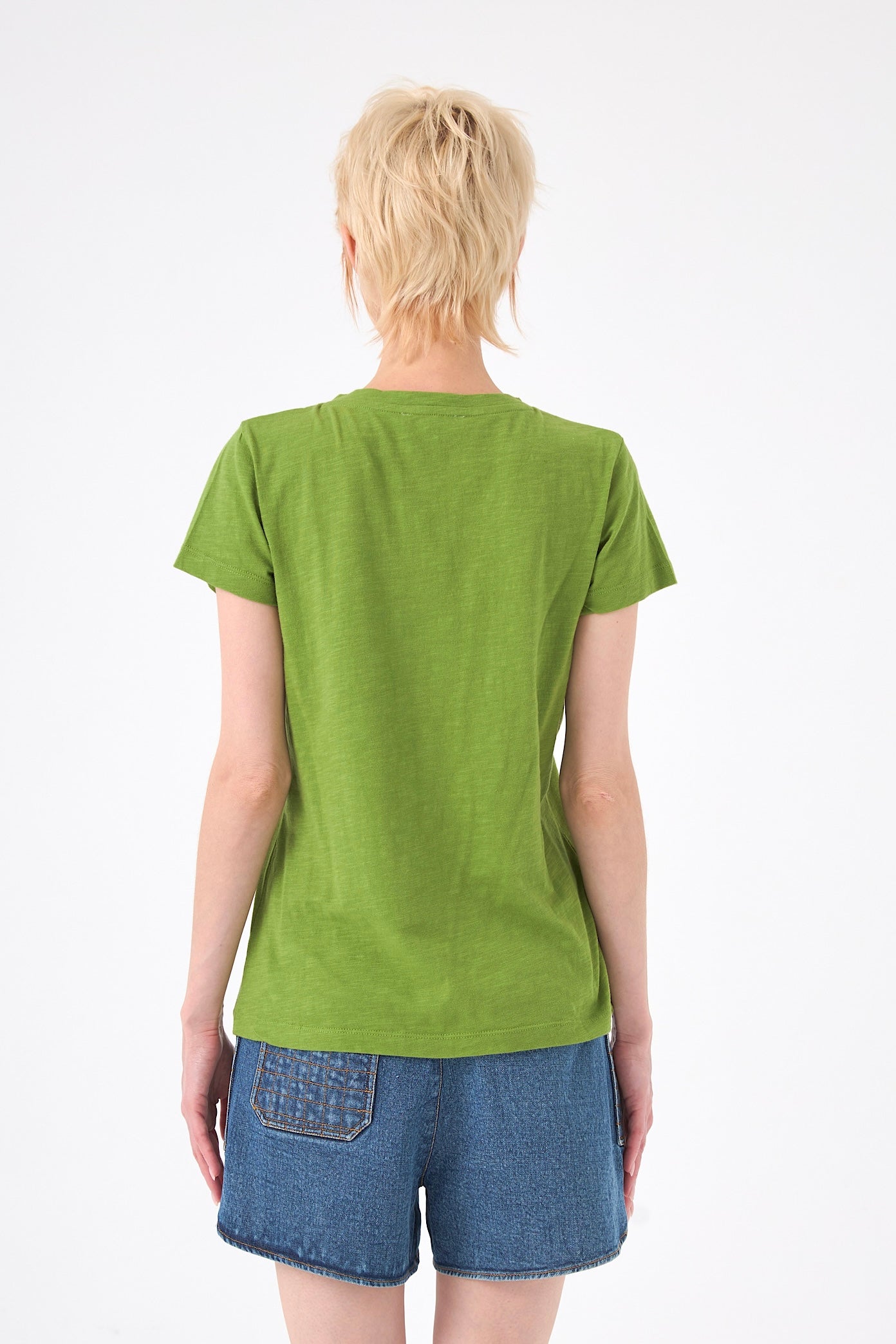 Chicosoleil Roxane tee-shirt col V vert péridot