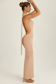 Oh Polly Dresses Anneka 10261 robe maxi pêche dos nu