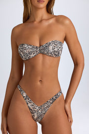 Oh Polly Swim Haut bandeau Rio léopard cheetah