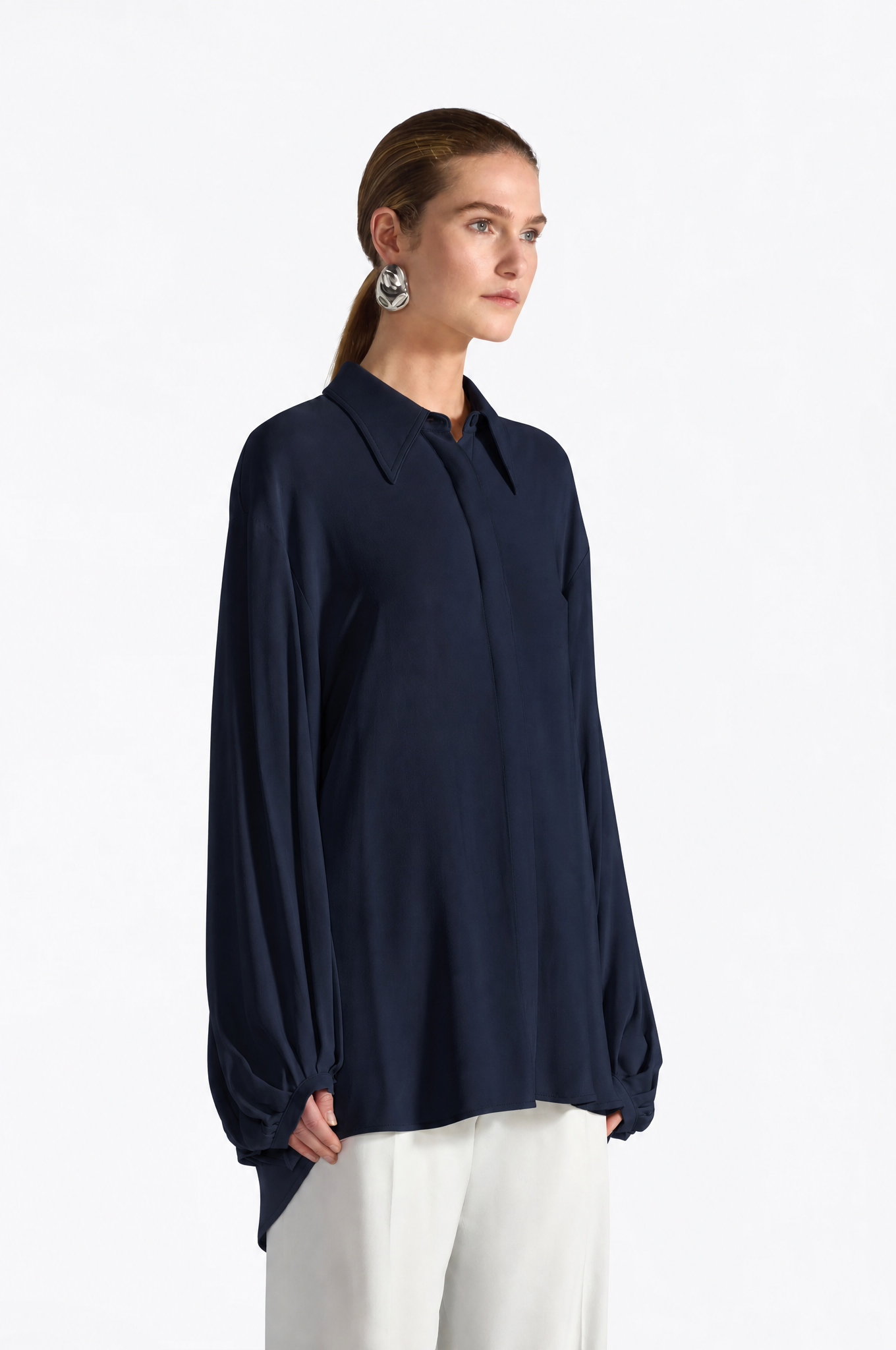 Liviana Conti Enola blouse femme bleu brezza